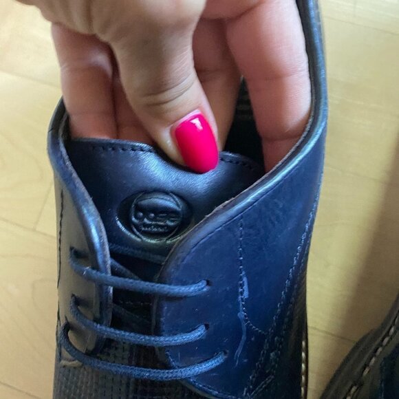 BASE London Men's Blue "Blake" Dress Shoe BNWOT Missized Sz 45/46 Textured - Picture 7 of 10